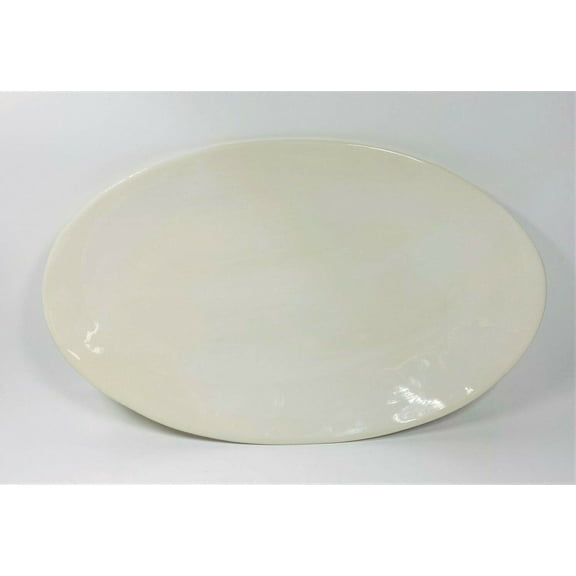 Seagate Platter Small White 14"Lx8.5"W by CANVAS