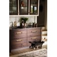 thumbnail image 4 of Goo-Ki Double Cabinet Knobs(Dia 1.2 Inch) with Backplate（7.6 Inch Hole Centers),Champgne Bronze Cabinet Hardware with Solid Zinc Material - 2 Pack, 4 of 7