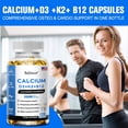 thumbnail image 6 of Balincer Calcium & Vitamin D3 Supplement, with Calcium D3+K2+B12, Support Immune Health, 120 Capsules, 6 of 10