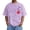 Purple, variant on Washed Vintage T Shirts for Men 2026 Summer Casual Short Sleeve Crewneck Rose Flower Graphic Tees