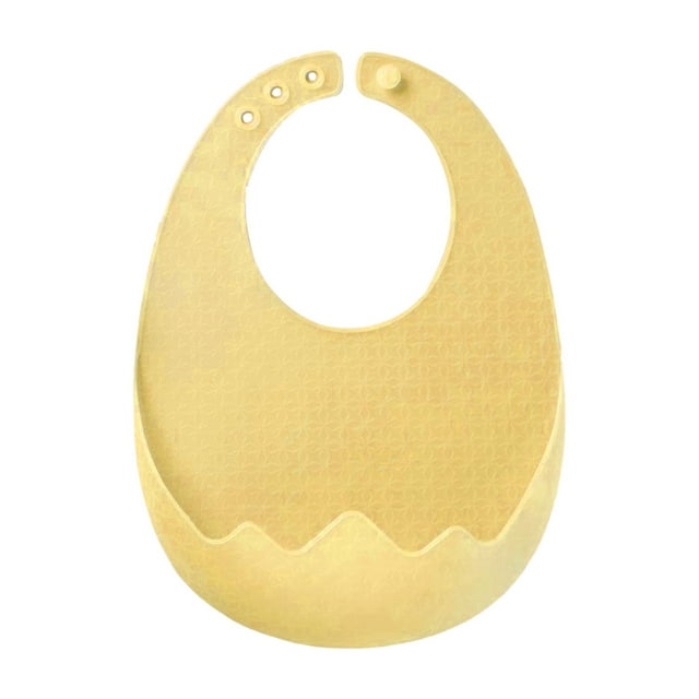 Babero De Alimentación Para Bebé, Protección De Tela, Banda Para El Cuello, Unisex, Lavable, Amarillo Claro Macarena babero de manga larga