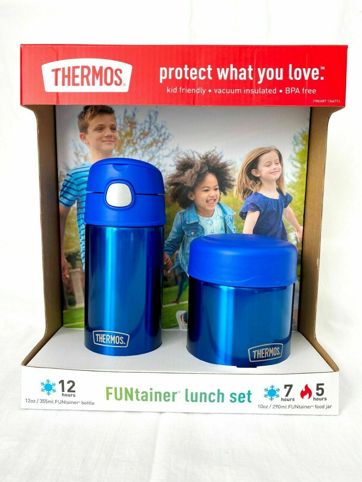 NEW Thermos FUNtainer Bottle and Food Jar Lunch Set 