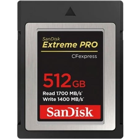 UPC: 0619659180867 | SanDisk Extreme PRO 512GB CFexpress Card Type B – 1 Pack  1 (Quantity)
