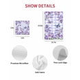 thumbnail image 7 of Purple Flowers Kitchen Dish Towels for Drying Dishes Set of 2, Butterfly Spring Floral Checkered Farmhouse Waffle Weave Microfiber Hand Tea Bathroom Towels Quick Dry & Absorbent Towel 15.7x23.6, 7 of 7