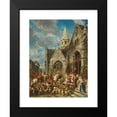 thumbnail image 2 of Eugène Isabey 14x18 Black Modern Framed Museum Art Print Titled - St. Hubert's Day (The Blessing of the Hounds), 2 of 5