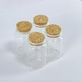thumbnail image 4 of Transparent Glass Bottles With Cork 80ml Breakable Glass Bottle Prop Gift Jars Crafts 6pcs-47x70x33mm, 4 of 5