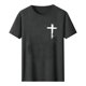 thumbnail image 5 of Tops de Cuello Redondo para las Mujeres Impreso Manga Corta Suéter Casual Blusa Verano Suave, 5 of 5