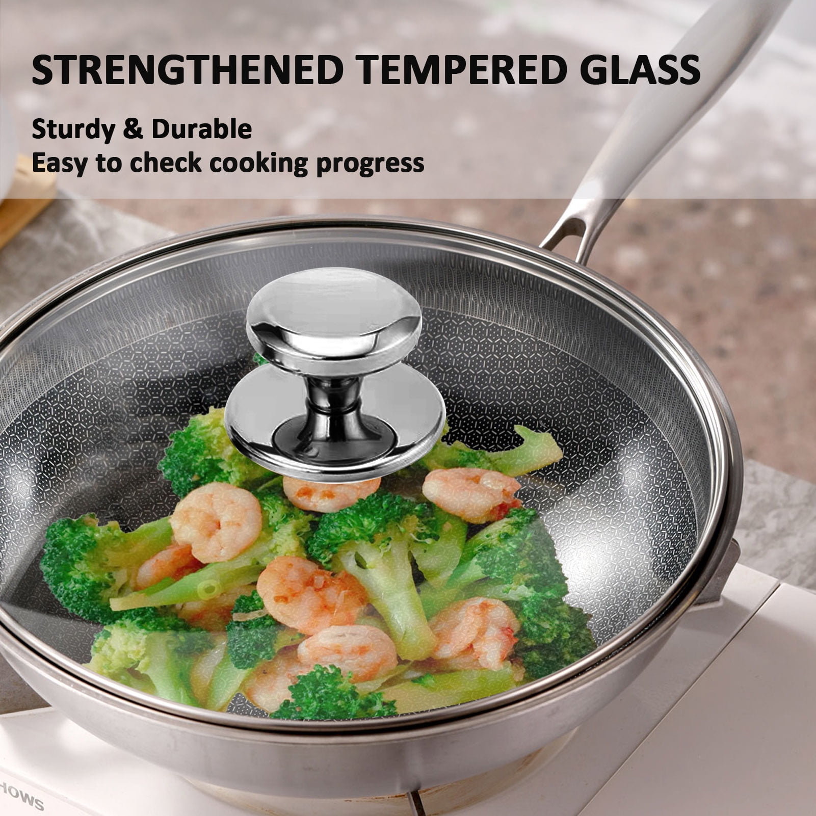 Glass Lid for Frying Pan and Pot, 20cm