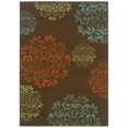 thumbnail image 1 of Oriental Weavers Montego 6'7" x 9'6" Machine Woven Rug in Brown, 1 of 1