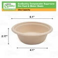 thumbnail image 3 of EcoQuality 16oz Compostable Dog Pet Bowls - Durable Biodegradable Disposable Travel Feeding Bowl, Boarding Food and Water Cat Bowls (150), 3 of 4