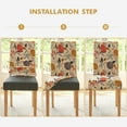 thumbnail image 6 of Chair Covers for Dining Room 4 Pack, Stretch Dining Chair Cover, Washable Spandex Kitchen Parsons Chair Slipcovers,Chair Covers for Home or Party, 6 of 6