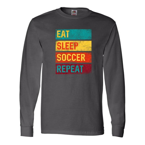 Inktastic Eat Sleep Soccer Repeat Long Sleeve T-Shirt