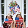 thumbnail image 6 of Hwkond Memorial Day Decorations Independence Day Wreath Flower Basket Door Basket Decoration Flower Wreath Door Hanging on Clearance, 6 of 6