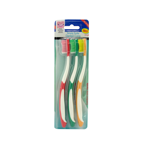 Toothbrushes with Comfort Grip Handles