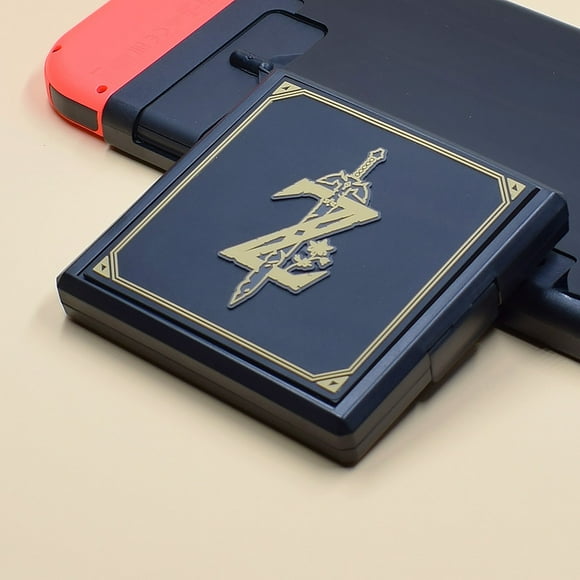 Games Card Case for Nintendo Switch, Portable and Slim, Protective Storage Games Bag for 12 Game Slots, Memory Card Carrying Case for Switch Lite NS NX Game Card (Black Zelda Sword)