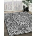 thumbnail image 3 of Ahgly Company Tapis Rond Lavable en Machine Intérieur Transitionnel Gris Nuage Gris, 3 Pieds Rond, 3 of 7
