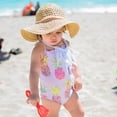 thumbnail image 5 of ITFABS Girls Summer Sleeveless Swimsuit Off Shoulder Print Halter Swimwear, 5 of 5