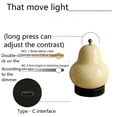 thumbnail image 4 of Pear Shaped Glass Table Lamp Suitable for Bedside Bedroom Study Living Room Decorative Night Light HomeDecor, 4 of 5