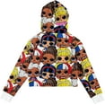 thumbnail image 2 of L.O.L. Surprise! Girls Allover Print Hoodie- Raw Edge Skimmer Hoodie Little to Big Girl sizes 4-20, 2 of 2