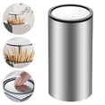 thumbnail image 4 of DOMELAY Stainless Steel Toothpick Holder Dispenser Retractable Portable Toothpicks Container Case for Round, 4 of 7