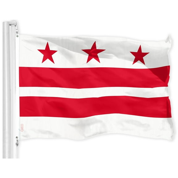 G128 – Washington DC City Flag | 3x5 feet | Printed 150D Quality Polyester