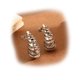 thumbnail image 1 of Arete en forma de gota Espiral acero inoxidable color Plata DM, 1 of 1