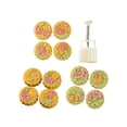 thumbnail image 2 of Unique Patterns Festive Mooncake Mold Practical Hand Press Mooncakes Molds Beautiful Treat Making Molds for Festival, 2 of 11