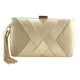 thumbnail image 5 of Bolso de noche de seda Colcomx Embrague elegante de bolso de tassel dorado, 5 of 8