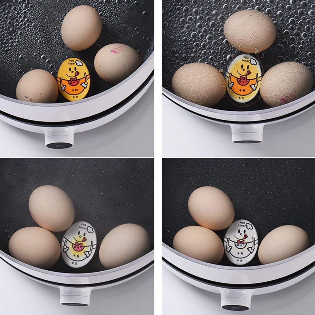 Egg Timer for Boiling Eggs, Soft Medium Hard Boiled Egg Timer That Changes  Color When Done, No BPA, Basics line, Red, Pack of 2