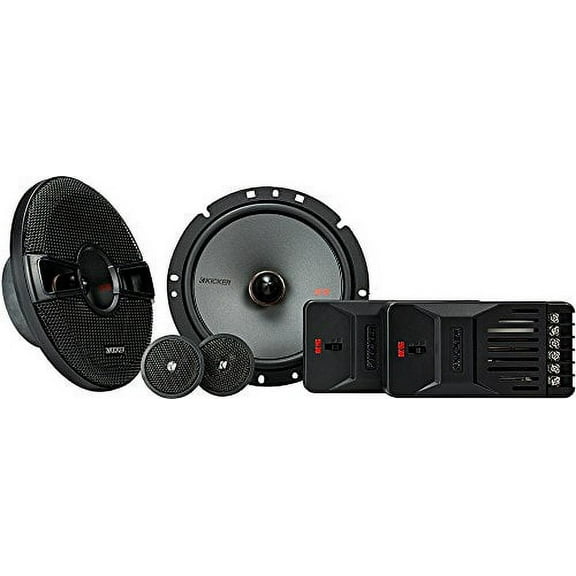 KICKER 44KSS6704 6.75" (165mm) Component system w/1" (25mm) tweeters, 4ohm, RoHS Compliant