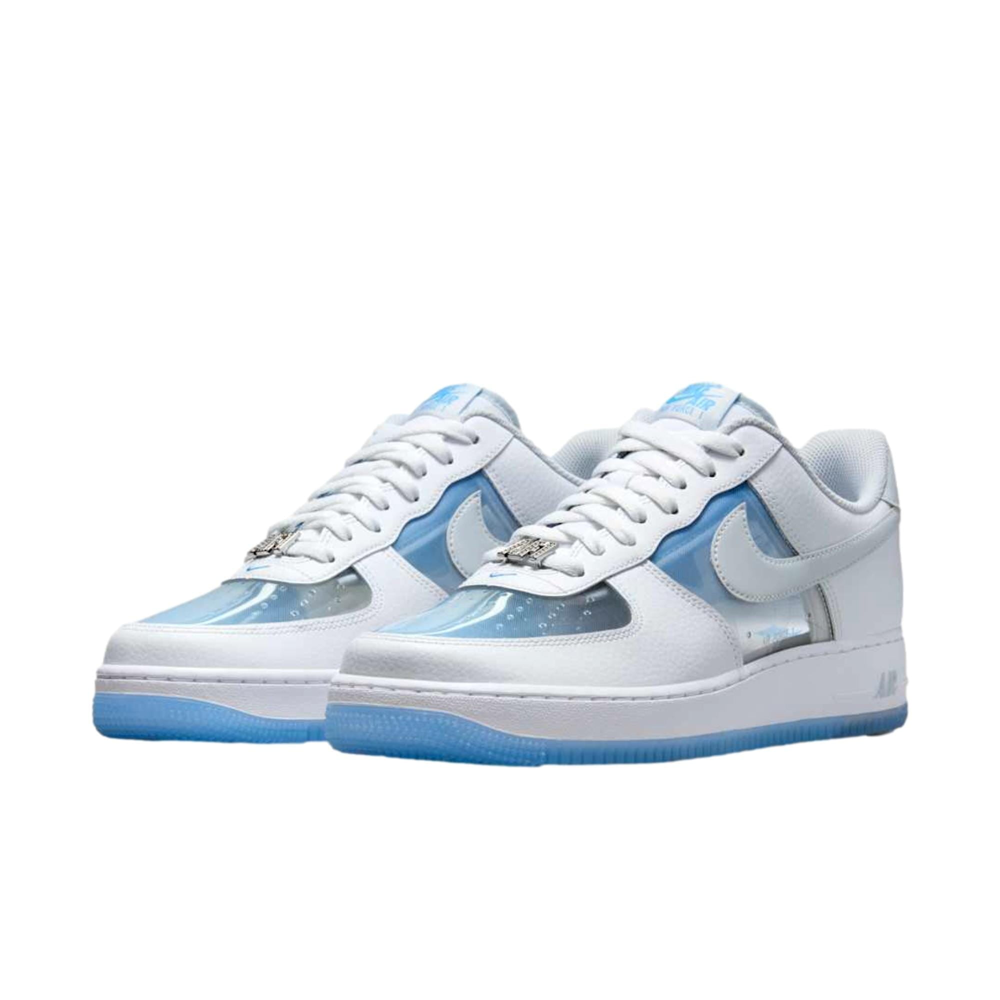 Nike Air Force 1 Retro QS White / Pure Platinum  IB5724-100 Men's Size 6.5
