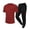 Wine #40, variant on Dresfit Track Suits Men Short Sleeve Crewneck T Shirt & Pants 2026 Summer Graphic Athletic Tracksuit Big and Tall Slim Fit Loose Short Sets M
