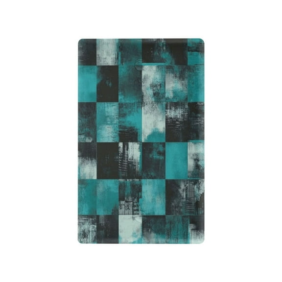 Teal and Black Squares Light Switch Cover Switch Plate Outlet Cover Plug Cover for Electrical Outlet