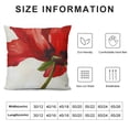 thumbnail image 5 of Qinduosi Throw Pillow Cover Flower Tropical Plants Watercolor Bright Nature Inch Square Pillow Case Cushion Cover for Home Car Decorative Linen, 5 of 5