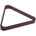 thumbnail image 1 of Games & Sports Expert Mahogany Billiard 8-ball Triangle Or 9-ball Diamond Pool Ball Racks, 1 of 3