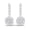 Dangle Earrings, variant on 1.34 Cts Pear Moissanite Diamond 925 Sterling Silver Open Circle Large Round Women Stud Earrings