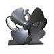 thumbnail image 1 of Ventilador Autoalimentado para Estufa de Chimenea 4 Aspas - gris dontodent Kuyhfg Sin marca, 1 of 5