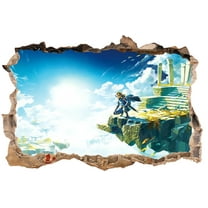The Legend of Zelda Wall Sticker For Bedroom Living Room Nursery Party Decorations Anime Cartoon Background Self-Adhesive Wall Decor Baby Boy Girl Kids Room Wall Mural Decor Poster Gift