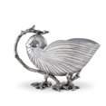 thumbnail image 2 of Mollusk Sea Shell Sauce Shaped Serving Bowl Polished Aluminum 10 Inches, 2 of 5