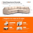 thumbnail image 2 of Sala Seccional Modular Esquinera Adapti 6 Plazas | Beige Ostra, 2 of 9