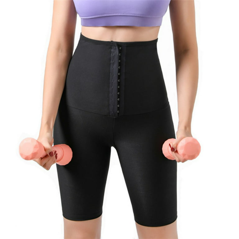 Womens Compression Slimming Leggings Neoprene Slimming Capri Pants Thighs  Fat Burner Best Workout Sauna Suit High Waist Tummy Control Shapewear