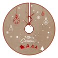 thumbnail image 1 of Faldón de arpillera Lasting Surprise para árbol de Navidad, 76,2 cm, color blanco, 1 of 6