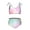 style, variant on Color Vortex Tie Dyeing Two Piece Swimsuit Set, Bikini Swimsuit Suitable for Little Girls