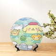 thumbnail image 3 of Lsque Sanrio Pattern Ceramic Decorative Plate Decorative Plates with Display Stand Personalized Porcelain Plate Ceramic Ornaments for Wall Hanging Decoration-6in, 3 of 6