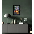 thumbnail image 5 of IBA Indianbeautifulart Lord Krishna Picture Frame Religious Poster Black Wall Frame Deity Photo Frame Wall Decor&nbsp;For Home/ Office/ Temple-6 x 8 Inches, 5 of 7