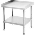 thumbnail image 1 of 24 In x28 In x30 In Stainless Steel Prep Table with Adjustable Legs and Undershelf Spill-Proof Baffle NSF-Certified Heavy-Duty Kitchen Workbench, 1 of 7