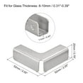 thumbnail image 2 of Unique Bargains Glass Fixing Clip, 4 Pack for 8-10mm 304 Stainless Steel L-shaped Glass Connector, 2 of 5