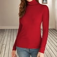 thumbnail image 2 of Fall Outfits for Women 2026 Long Sleeve Warm and cozy all through autumn and winter L Red Fall Top, 2 of 5