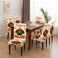 thumbnail image 6 of Hometravel Autumn Chair Covers Set, Thanksgiving Turkey Pumpkin Pattern Slipcovers, Detachable Washable Protective Covers for Dining Chairs, Party, Event Decor, 6 of 6
