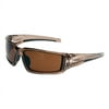 Hypershock Polarized HC Safety Eyewear - Smoke Brown/Espresso